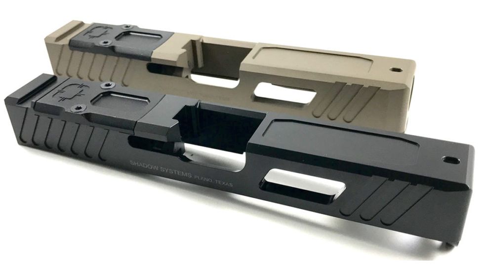 Shadow Systems OpticsPlanet Exclusive Combat Special Glock 19 Gen4 Pistol Slide w/Cover Plate, Flat Dark Earth, SG9C-00-02OP4-FDE