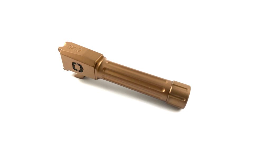 Shadow Systems Smith and Wesson Shield Match Barrel,Compatible Threaded Fluted,Bronze TiN SS-SWS9-03TF-BRZ