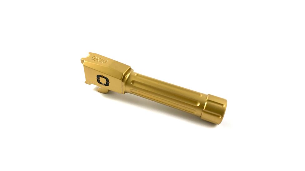 Shadow Systems Smith and Wesson Shield Match Barrel,Compatible Threaded Fluted,Gold TiN SS-SWS9-03TF-TIN