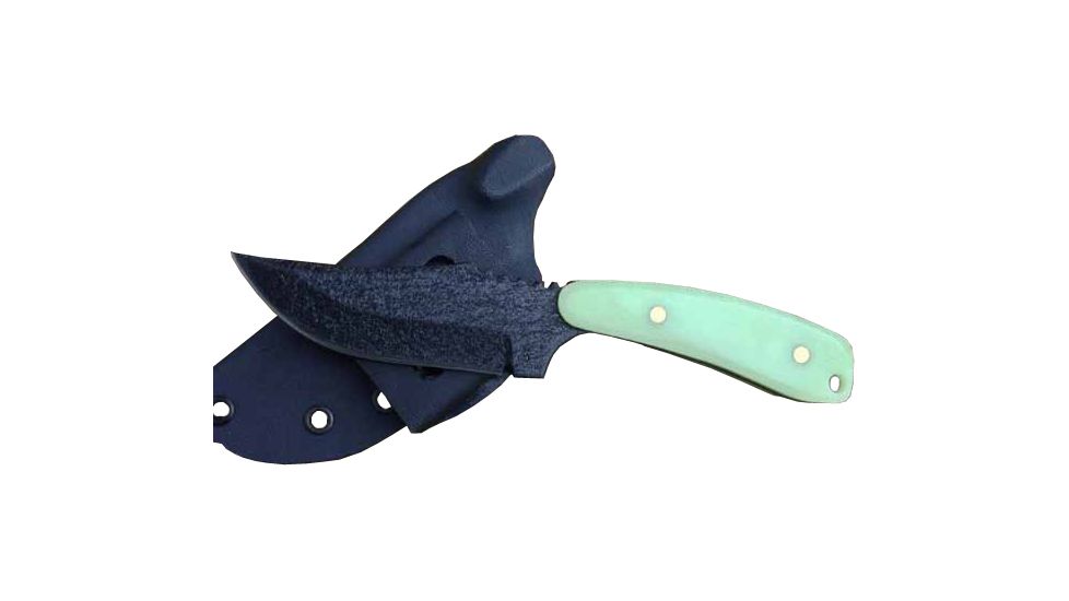 Shadow Tech Shadow Hunter, Moonglow G-10 Handle,Black Blade Plain,Sheath, NO STSHUNTMG