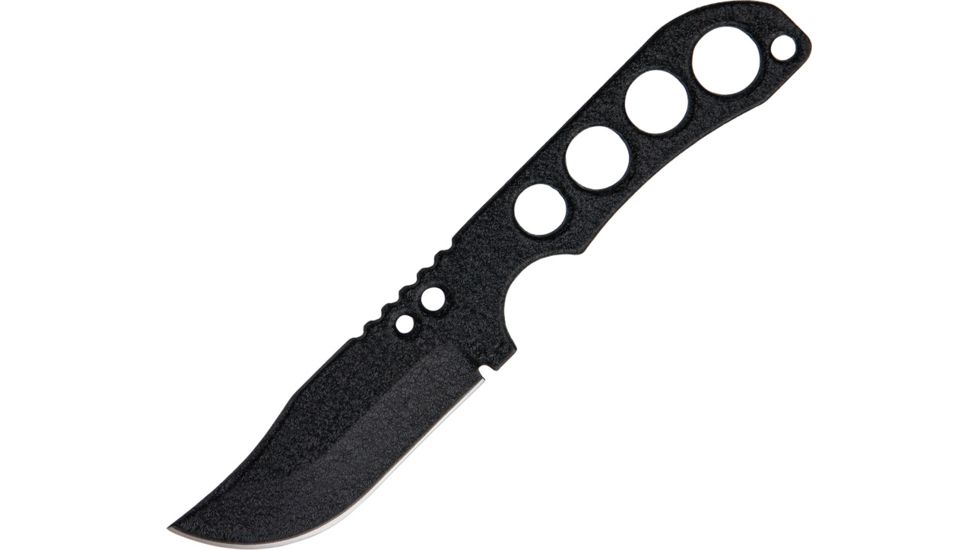 Shadow Tech Shadow Series Fixed Knife, Bowie, Black Finish, Plain Blade STK076