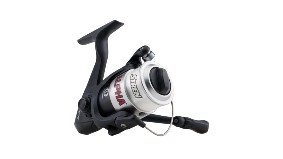 Shakespeare Alpha Spinning Reel, 5.0/1, Right/Left, 40, Black/Silver, ALPHA40B
