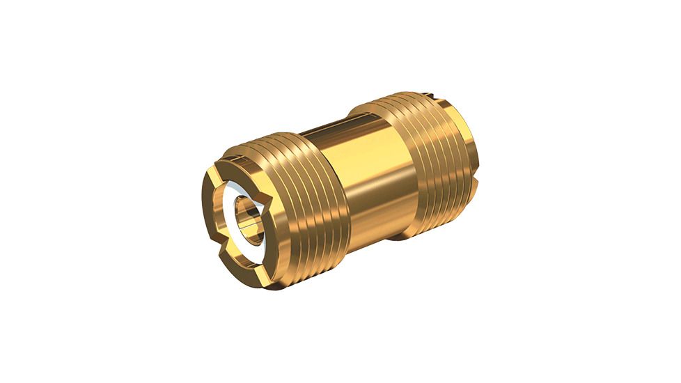 Shakespeare Gold Plated Barrel Connector for PL-259, New Condition SHA-PL-258-G