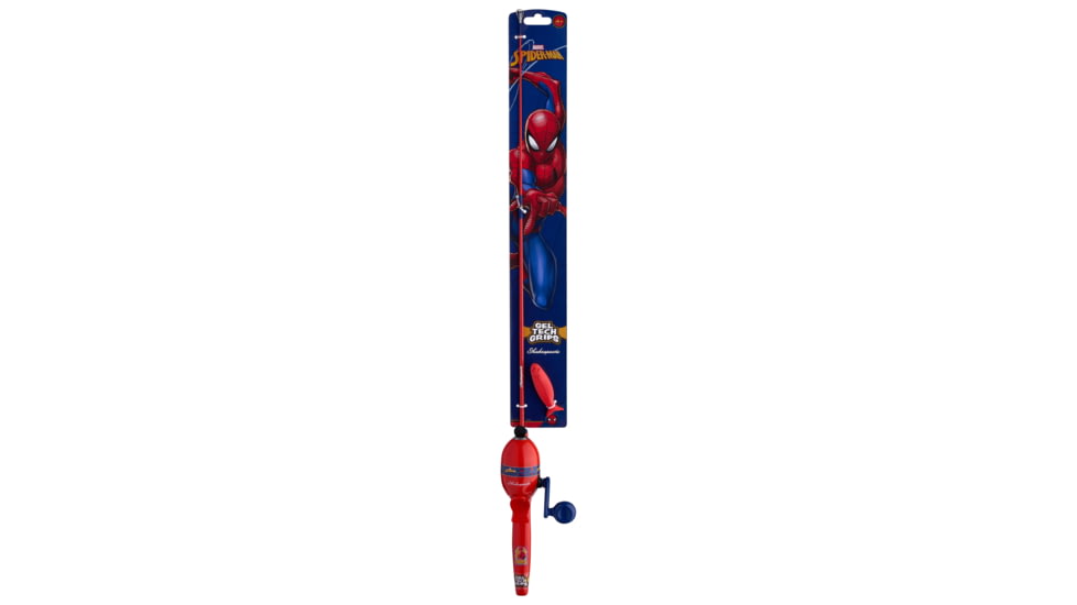 Shakespeare Marvel Spider-Man Beginner Kit, 3.1/1, 5, 2ft. 6in. Rod Length, Medium Power, 1 Piece Rod, SPMANKIT-B