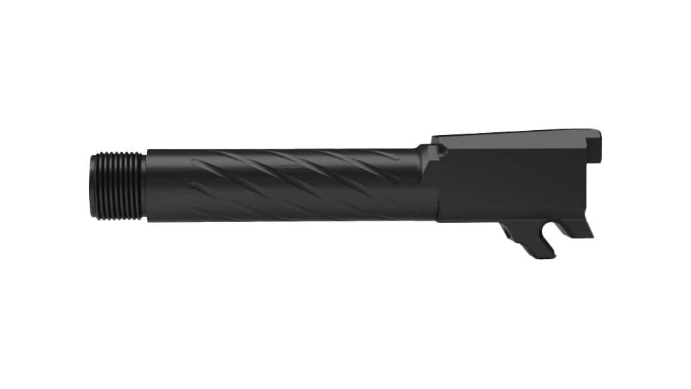 ShaloTek Spiral Fluted Threaded Barrel w/o LCI , P365 3.1in 9, Black Nitrided, B-365XT-NLCI-01-9F