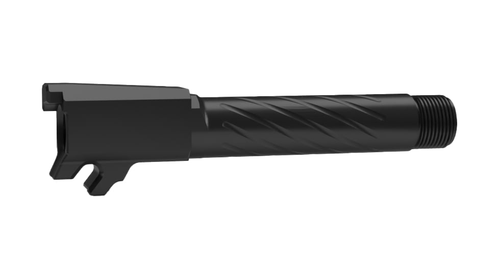 ShaloTek Spiral Fluted Threaded Barrel w/o LCI , P365 3.1in 9, Black Nitrided, B-365XT-NLCI-01-9F