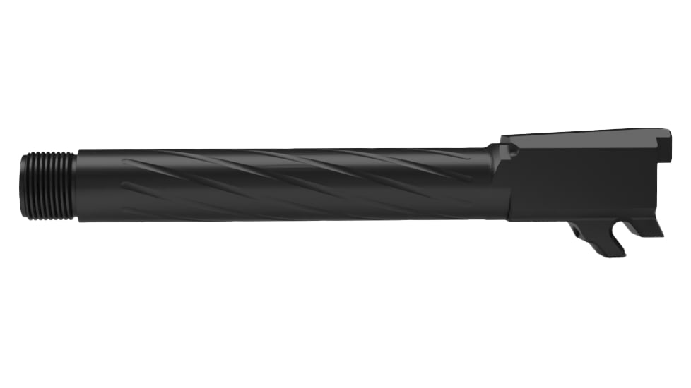 ShaloTek Spiral Fluted Threaded Barrel w/o LCI , P365XXL 4.1in 9, Black Nitrided, B-365XXLT-NLCI-01-9F
