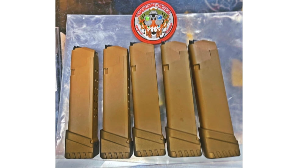 Shark Coast Tactical Glock 17 Magazine extension, Tungsten, 200-021-0200-03-5RD