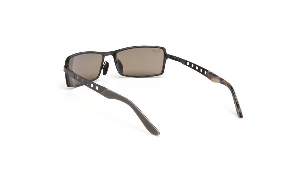 Maui Jim Shark Pit Sunglasses w/ Brushed Bronze Frame and HCL Bronze Lenses - H228-20, Back View