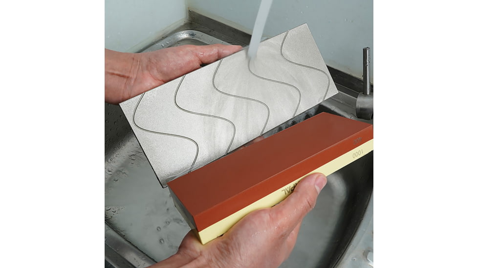 Sharpal Diamond Lapping Plate, 10in x 4in, Monocrystalline Diamond Surface, 220 Grit, 145H