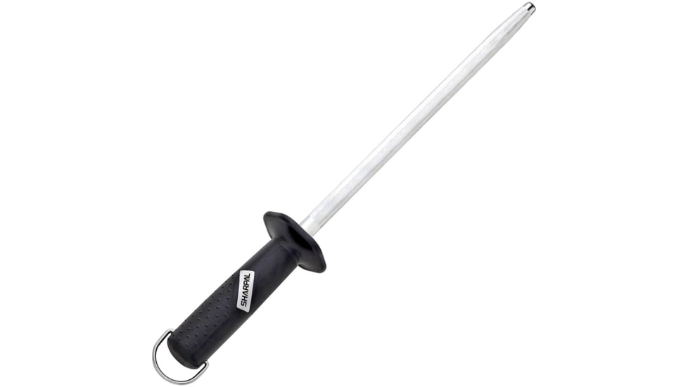 Sharpal Sharpening Steel, 15in Overall, 10in Sharpening Steel, Hones And Realigns Cutting Edge, Magnetic Steel Attracts Metal Fibers, Soft Grip, Oversized Hand Guard, Rubber Cap, Hanging Loop, 106H