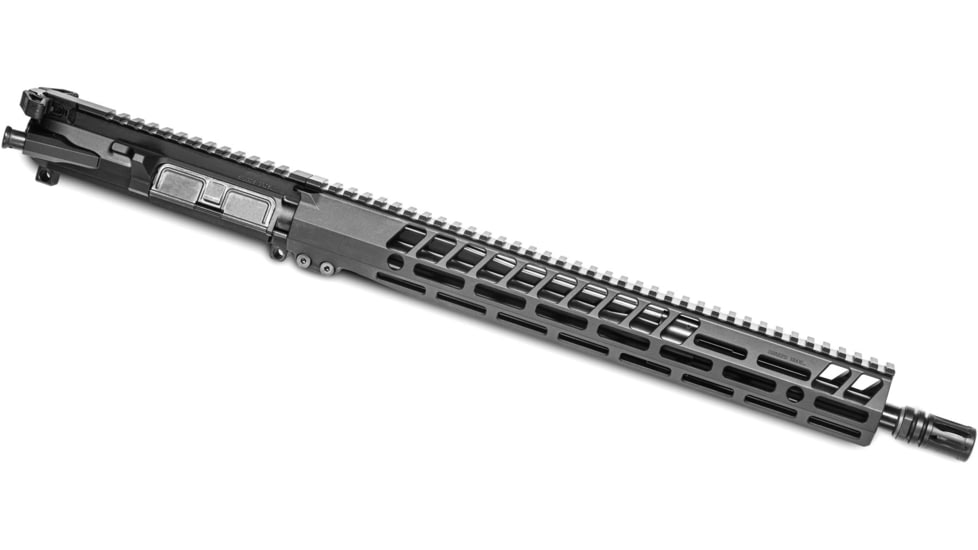 Sharps Bros. 16in AR15/M4 Complete Upper Receiver, 5.56/.223 Cal, 15in Handguard, Mid Length, 1-7 Twist Rate, 1/2x28 TPI, Black Nitride, SBBU01