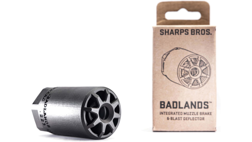 Sharps Bros BAD01 Badlands 17-4 Stainless Steel With 1/2-28 Tpi Threads 3L 1.