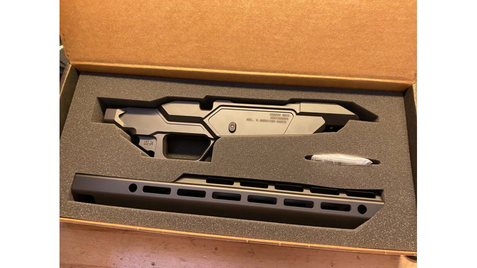 Sharps Bros. Heatseeker Ruger American Ranch Chassis w/14in Handguard, .223 Remington, 300 Blackout, 350 Legend, 6.5 Grendel, 450 Bushmaster, Black, SBC05