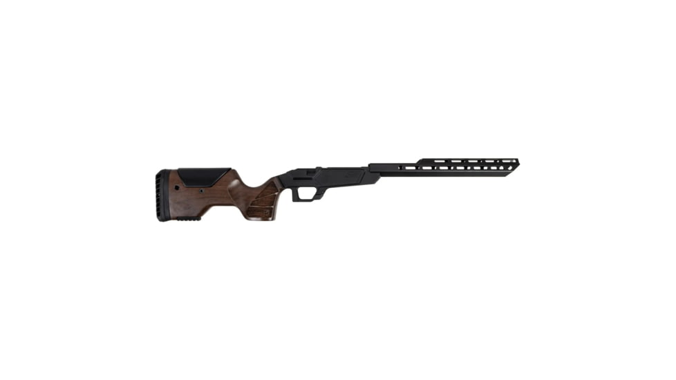 Sharps Bros. Heatseeker Select Chassis, Cerakote Finish, Black, Fits Remington 700 Short Action, Walnut Buttstock SBC03-Select