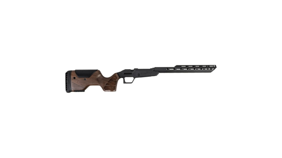 Sharps Bros. Heatseeker Select Chassis, Cerakote Finish, Black, Fits Ruger American STANAG Models, Walnut Buttstock SBC05-Select