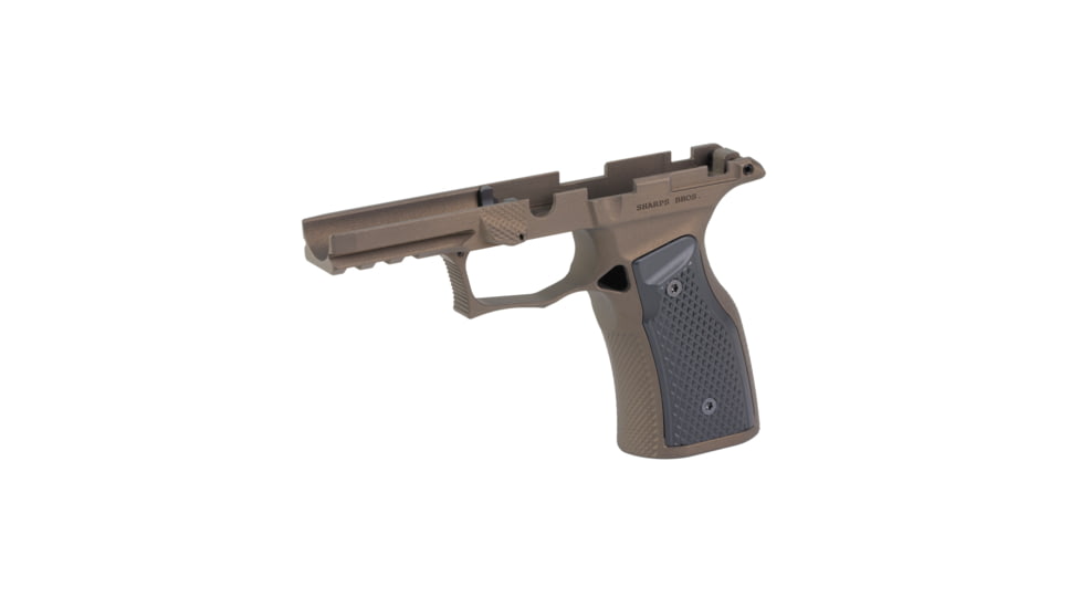 Sharps Bros Sharps Bros P365 Xmacro Pistol Grip Module, Bronze W/Black Aluminum Grips, Manual Safety Cut, SPB-SBGM07-G3-BRZ