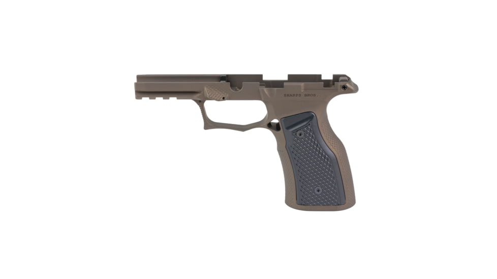 Sharps Bros Sharps Bros P365 Xmacro Pistol Grip Module, Bronze W/Black Aluminum Grips, Manual Safety Cut, SPB-SBGM07-G3-BRZ