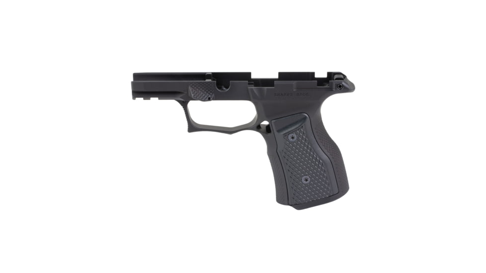 Sharps Bros Sharps Bros P365X/P365XL Pistol Grip Module, Blacked Out Aluminum, Manual Safety Cut, SPB-SBGM02-G3-BLK