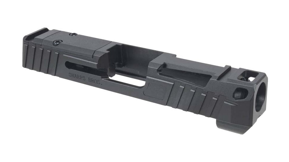 Sharps Bros. SIG 365X Improved Stripped Slide w/ RMSc Optic Cut &amp; Integrated Comp, Black Nitride, SB365X-IMP