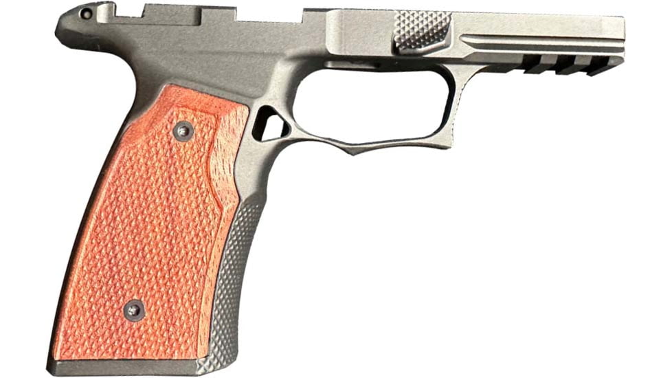 Sharps Bros. Sig P365 X-Marco Pistol Grip Module, Manual Safety Cut, Black Anodize w/ Cherry, SPB-SBGM07-G2