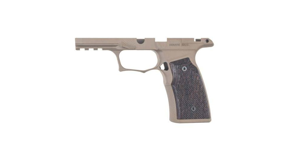 Sharps Bros. Sig P365 X-Marco Pistol Grip Module, Manual Safety Cut, FDE Cerakote w/ Wenge, SBGM08-G2