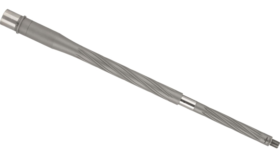Shaw AR-10 22 Creedmoor Threaded Barrel, 20in, Spiral Flute, HBAR Profile, 1-8 Twist, 5/8-24 Thread, Matte Stainless, AR10HBSSHF2022CM