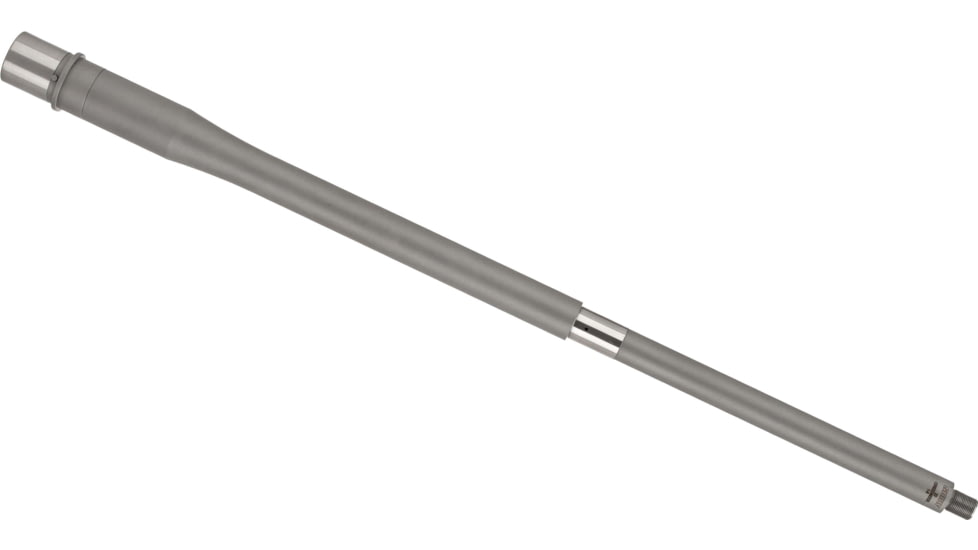 Shaw AR-10 22 Creedmoor Threaded Barrel, 22in, No Flute, HBAR Profile, 1-8 Twist, 5/8-24 Thread, Matte Stainless, AR10HBSS2222CM