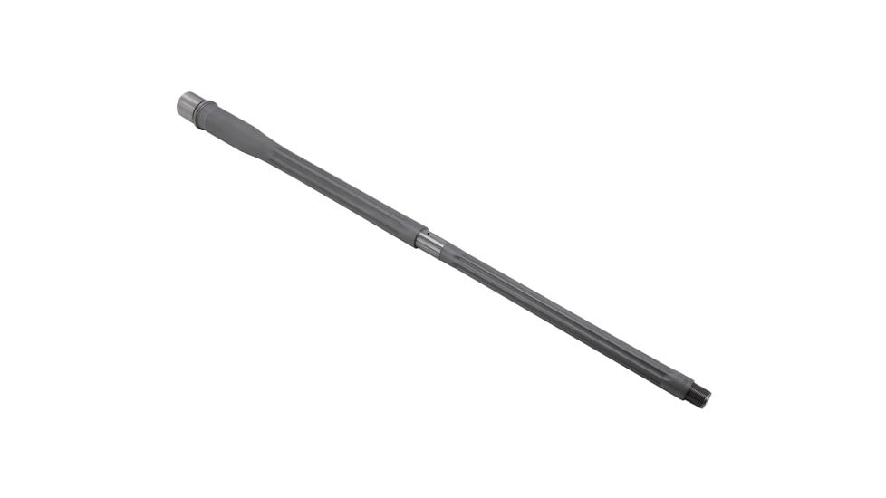 Shaw AR-10 308 Winchester Threaded Barrel, Straight Flute, 24in, HBAR Profile, 1-10 Twist, 5/8-24 Thread, Matte Stainless, AR10HBSSSF24308W