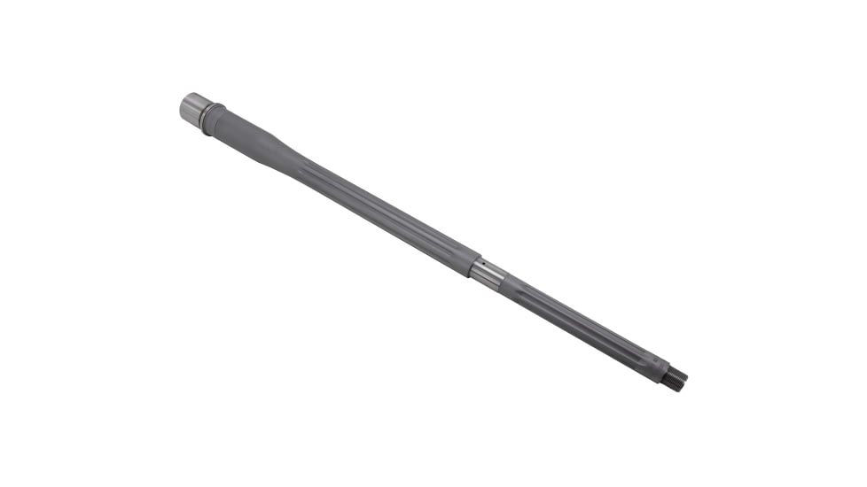 Shaw AR-10 6mm Creedmoor Threaded Barrel, 20in, Straight Flute, HBAR Profile, 1-8 Twist, 5/8-24 Thread, Matte Stainless, AR10HBSSSF206CM
