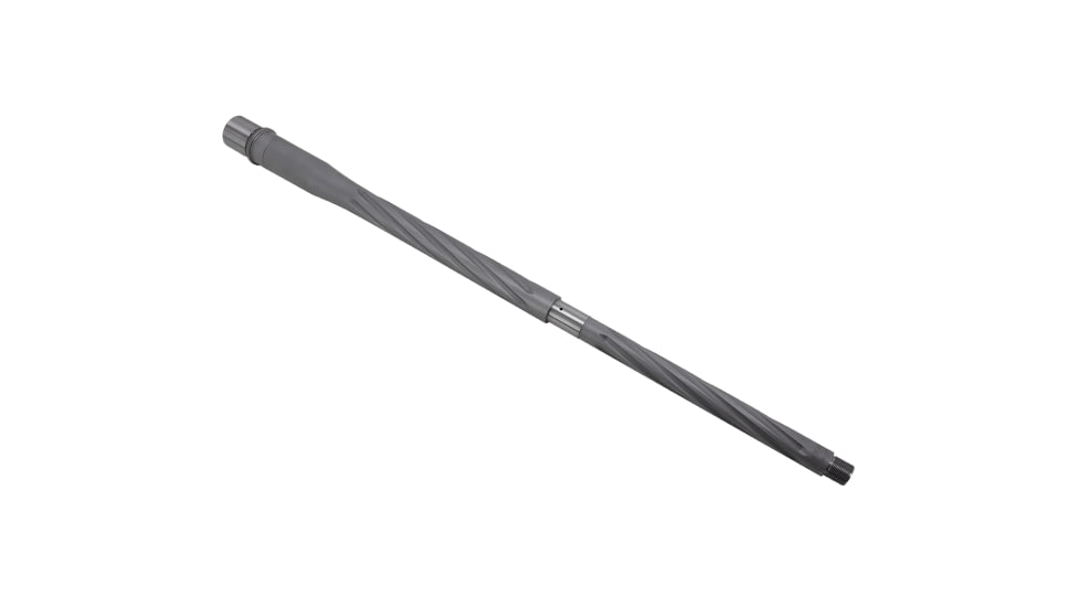 Shaw AR-10 6mm Creedmoor Threaded Barrel, 22in, Spiral Flute, HBAR Profile, 1-8 Twist, 5/8-24 Thread, Matte Stainless, AR10HBSSHF226CM