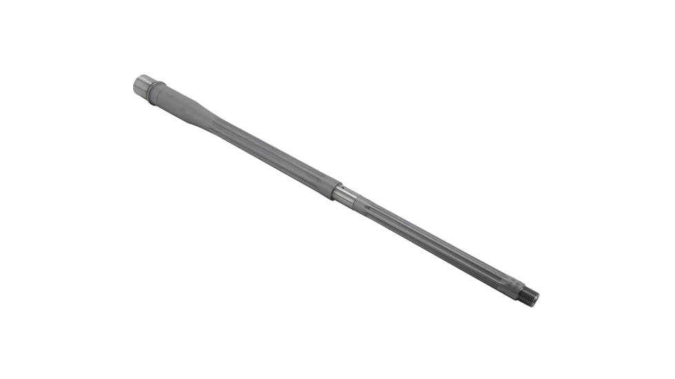 Shaw AR-10 6mm Creedmoor Threaded Barrel, 22in, Straight Flute, HBAR Profile, 1-8 Twist, 5/8-24 Thread, Matte Stainless, AR10HBSSSF226CM