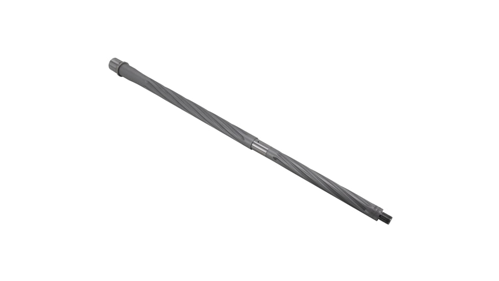 Shaw AR-15 22 ARC Threaded Barrel, Spiral Flute, 22in, HBAR Profile, 1-7 Twist, 1/2-28 Thread, Matte Stainless, AR15HBSSHF222ARC