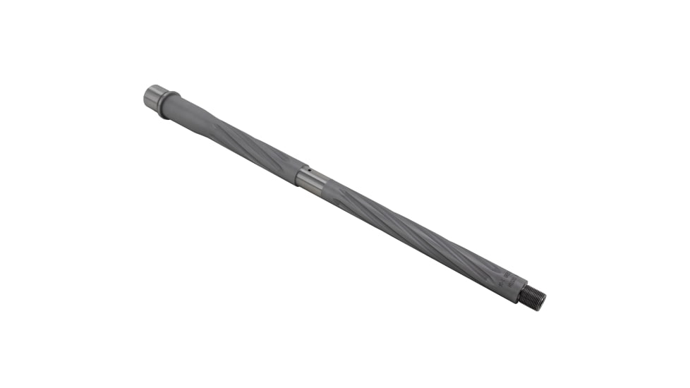 Shaw AR-15 300 Blackout Threaded Barrel, Spiral Flute, 16in, HBAR Profile, 1-7 Twist, 5/8-24 Thread, Matte Stainless, AR15HBSSHF16BLKT