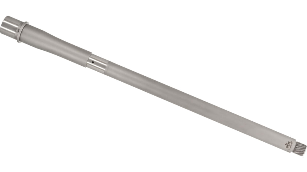 Shaw AR-15 338 ARC Threaded Barrel, 16in, No Flute, HBAR Profile, 1-8 Twist, 5/8-24 Thread, Matte Stainless, AR15HBSS163ARC