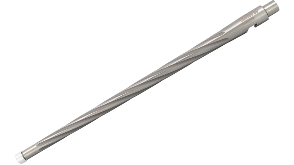 Shaw Ruger 10/22 22 LR Threaded Rifle Barrel, Spiral Flute, 16.1in, Factory Contour, 1-16 Twist, 1/2-28 Thread, Polished Stainless, 1022FSSHF16TM