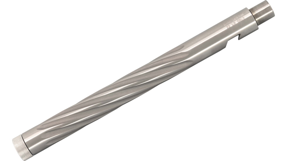 Shaw Ruger 22 Charger 22 LR Threaded Pistol Barrel, Spiral Flute, 10in, Bull Profile, 1-16 Twist, 1/2-28 Thread, Polished Stainless, 22CHBSSHF10TM