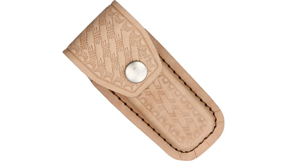 Sheath Leather Belt Pouch, Tan, Fits 3 1/2in. to 4in. Knife SH204
