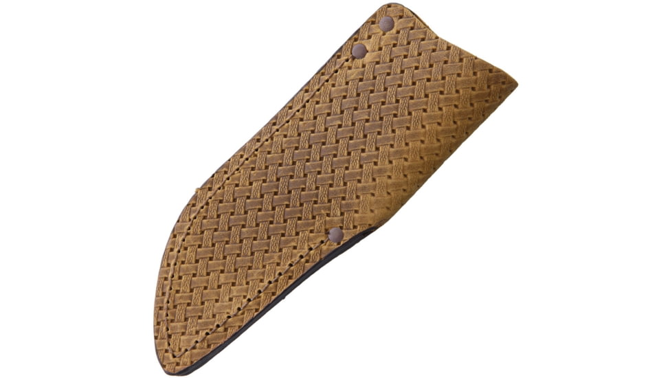 Sheath Sheath, Genuine Brown Leather Construction With Suede Finish And Plastic Liner, Fits 5-6in Fixed Blade Knife, SH1225