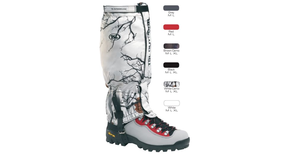 SHED, TSL Trek Gaiter, Gray, Large, GTRTRL-SHED