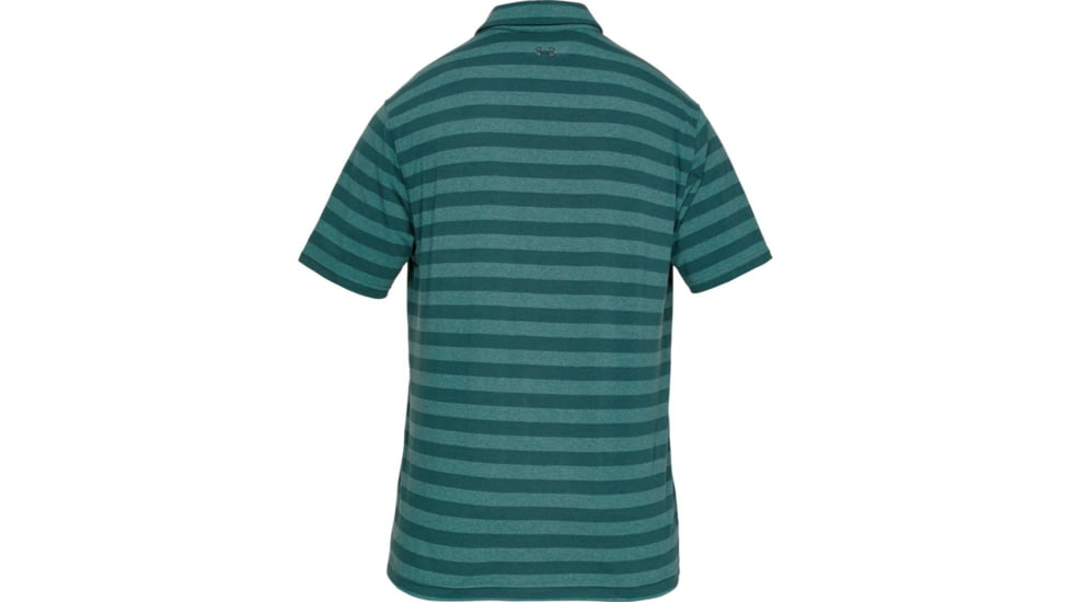 SHED, Under Armour Charged Cotton Scramble Stripe Polo - Mens, Batik, Large, 1323455-366-L-DEMO