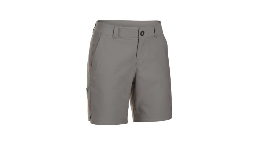SHED, Under Armour Fish Hunter Inlet 4 Inch Casual Short - Womens, Pewter, 4, 1290546-294-5
