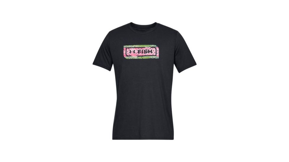 SHED, Under Armour Fish Icon Novelty Tee - Mens, Black, Large, 1328160-1-L
