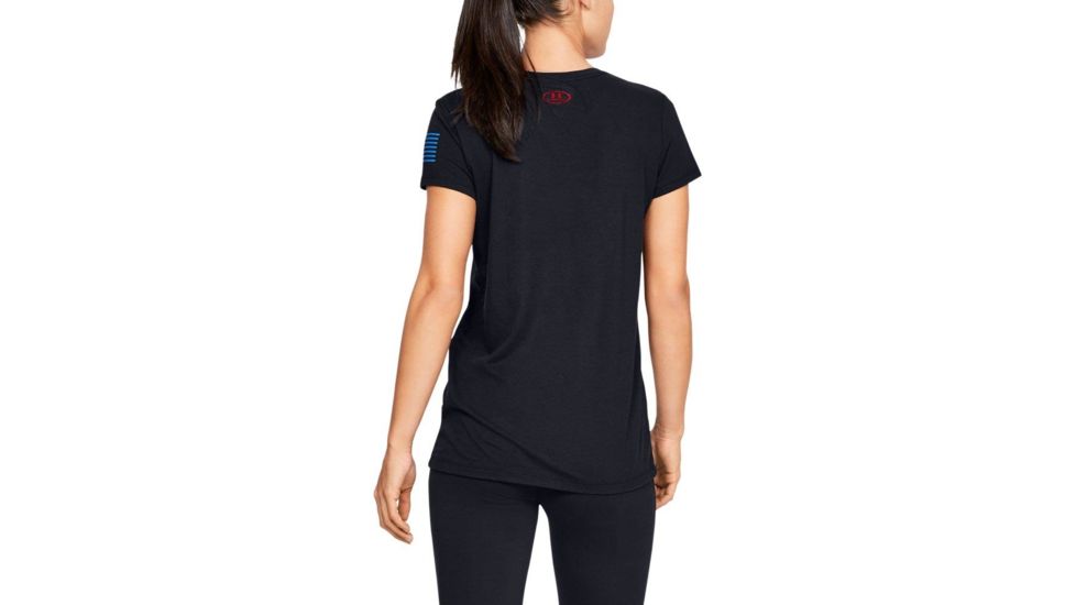SHED, Under Armour Freedom 76 Jersey Tee - Womens, Black, Small, 1327573-1-S