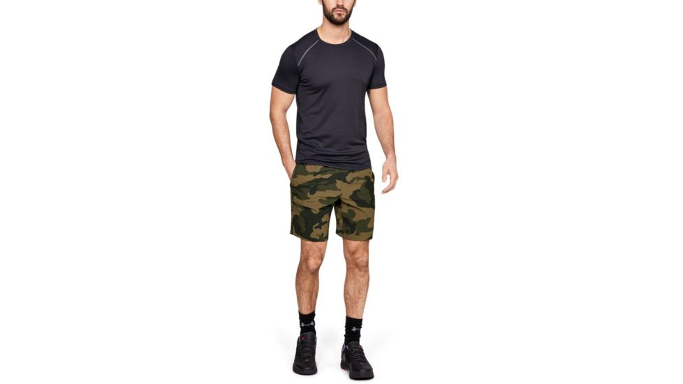 SHED, Under Armour Fusion Short - Mens, Guardian Green/Trail Green, Large, 1325884-315-L