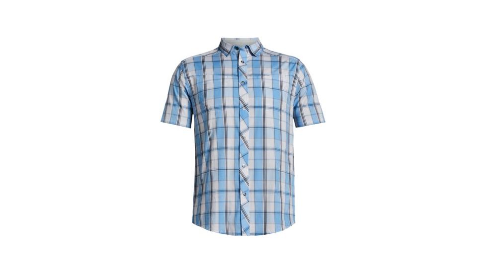 SHED, Under Armour Hitch Woven Short Sleeve Shirt - Mens, Carolina Blue, Large, 1306681-475-L