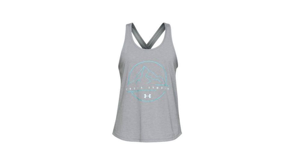 SHED, Under Armour Outdoor Icon Tank - Womens, Steel Medium Heather, Small, 1325813-35-S