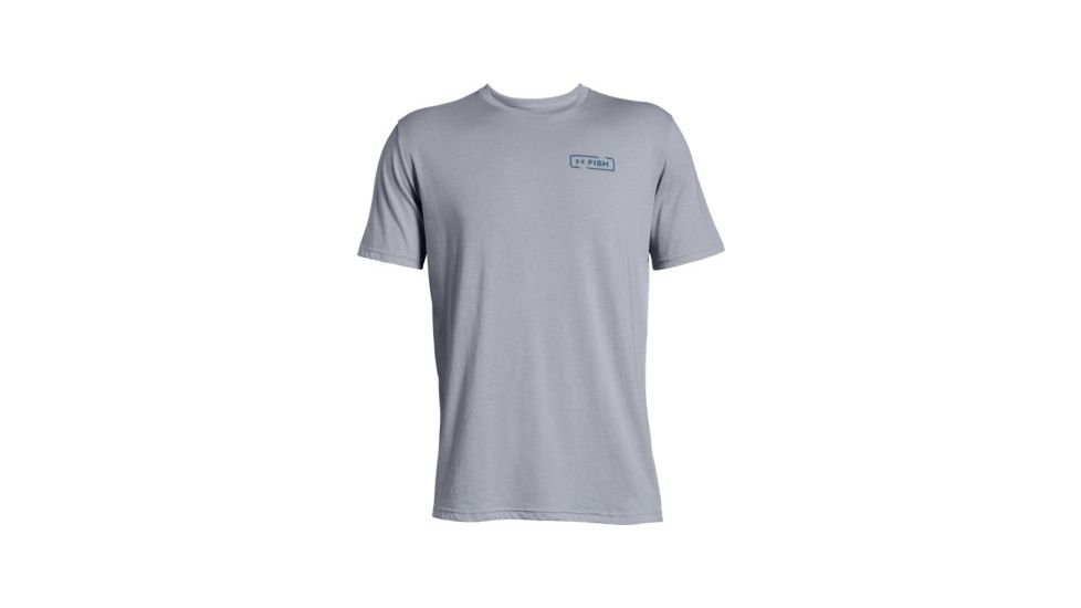 SHED, Under Armour Tuna Flag Tee - Mens - Mens, Mod Gray, Large, 1328138-11-L