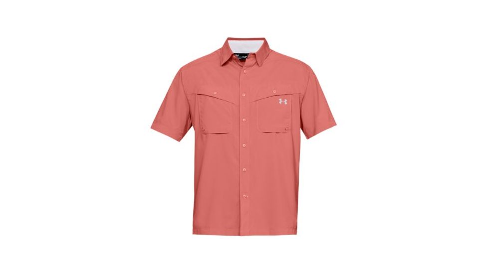 SHED, Under Armour Ua Tide Chaser Short Sleeve Shirt - Mens, Coho, Large, 1290743-811-L