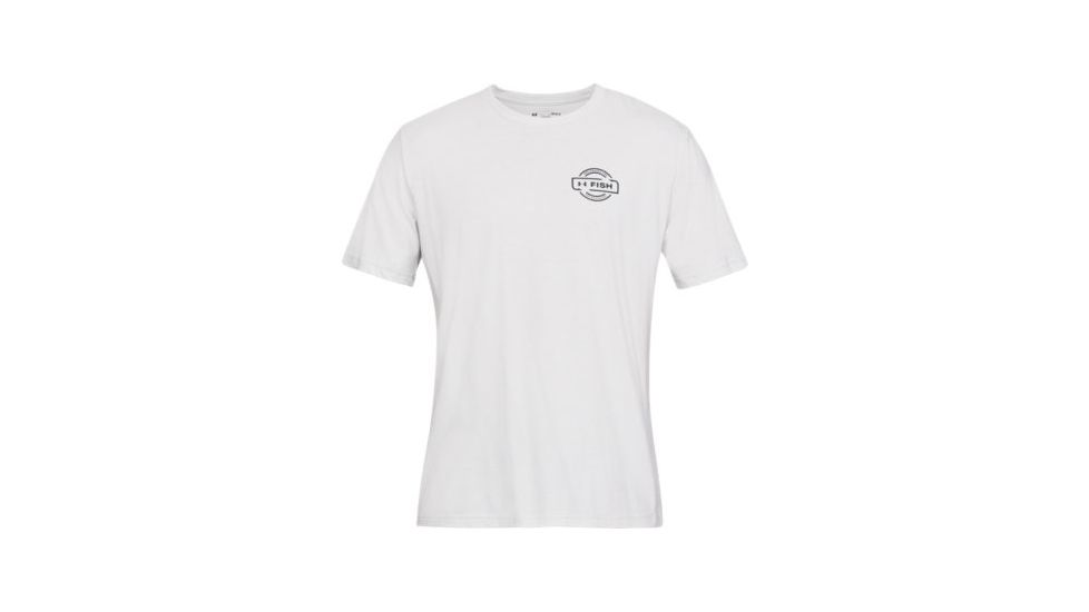 SHED, Under Armour Vintage Trout Tee - Mens, Gray Flux, Large, 1328150-9-L